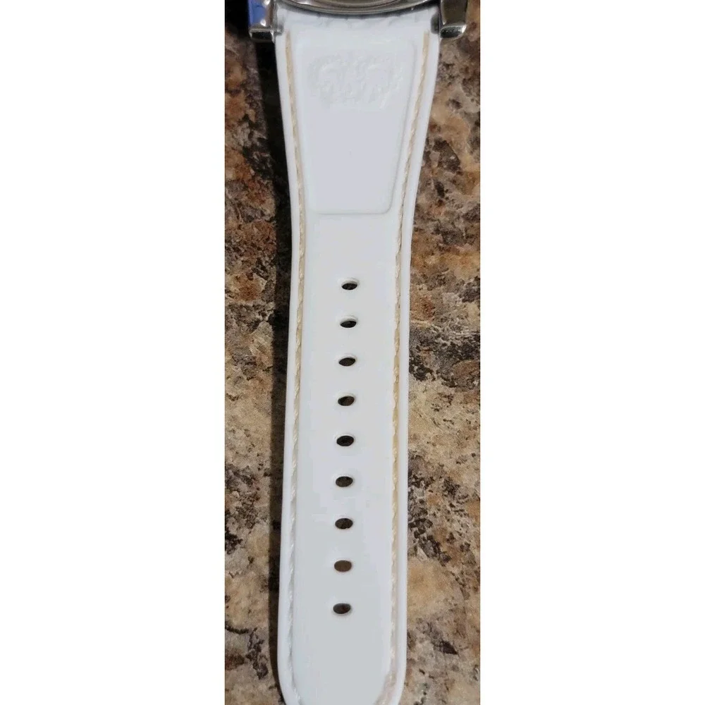 Glam Rock Watch--Miami Collection Blue White Strap 100M WORKING READ DESCRIPTION